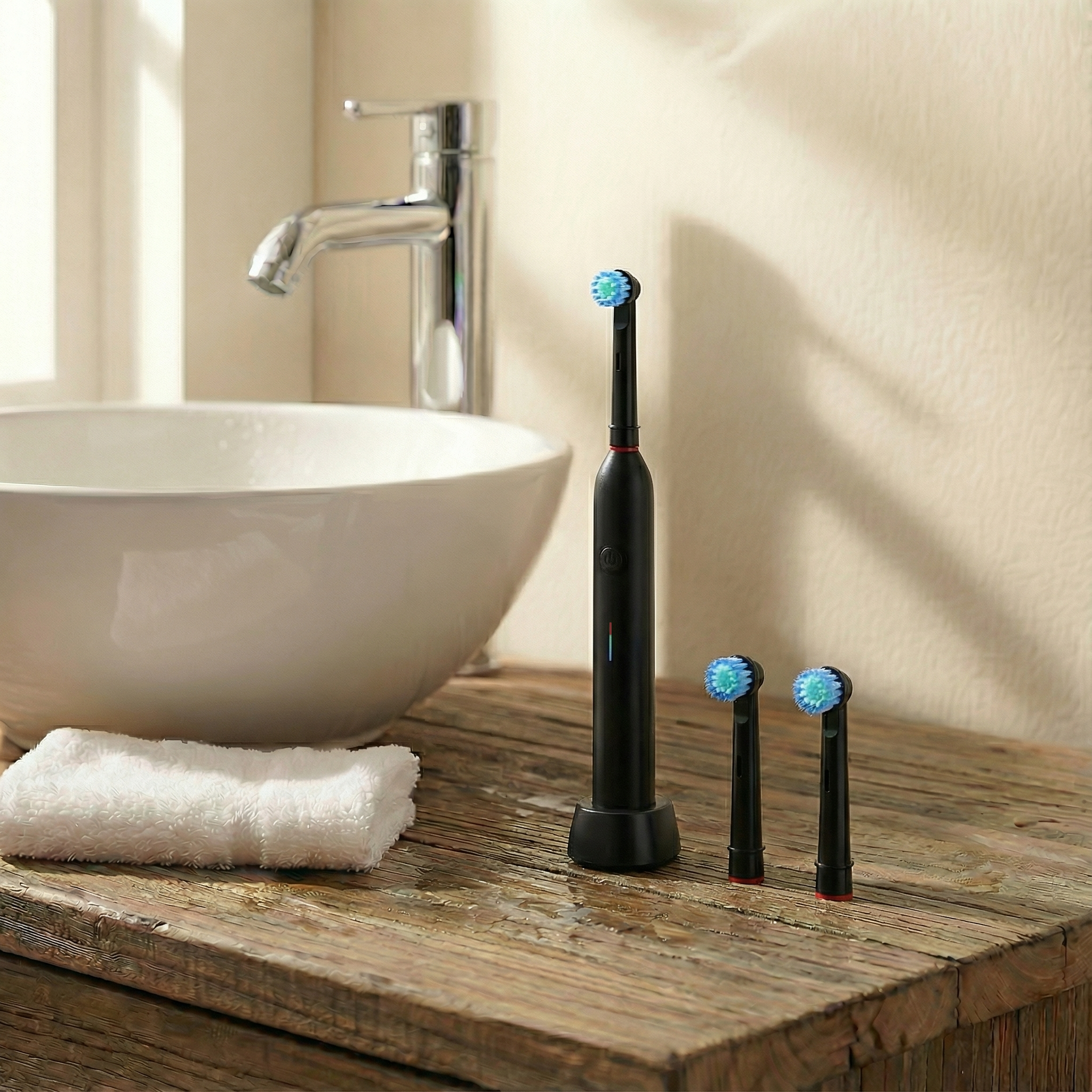 Elektrinis dantų šepetėlis su besisukančia galvute